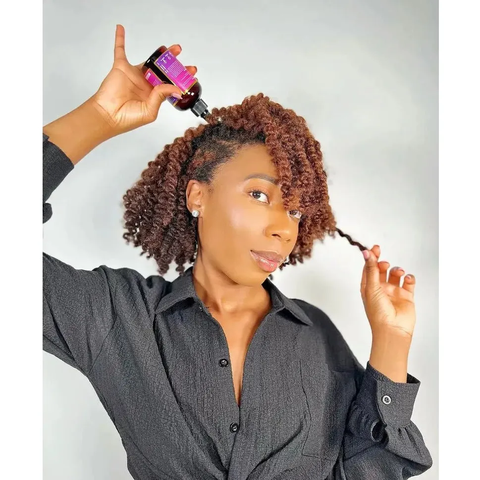 Blaq Luxury Mega Gro Repair and Strengthen Hair Serum 4oz - Image 5