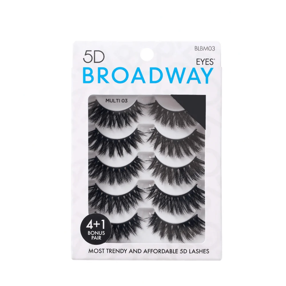 Broadway by Kiss 5 Pair False Eyelash Multipack - Image 3