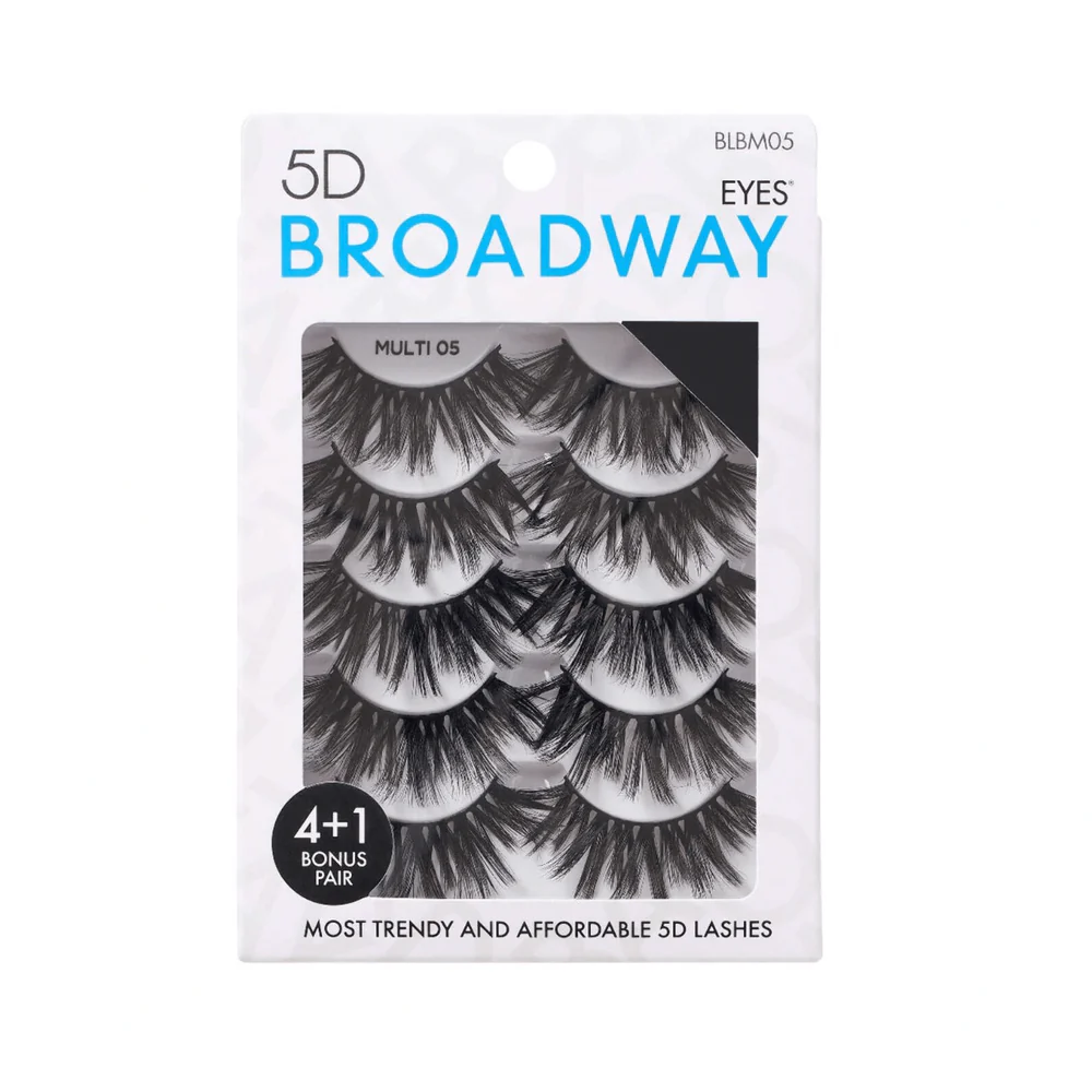Broadway by Kiss 5 Pair False Eyelash Multipack - Image 5