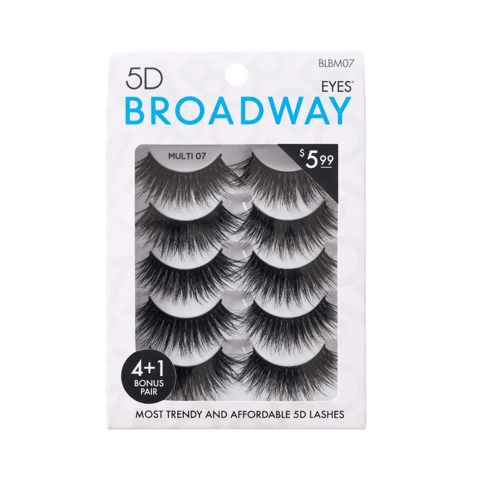 Broadway by Kiss 5 Pair False Eyelash Multipack - Image 7