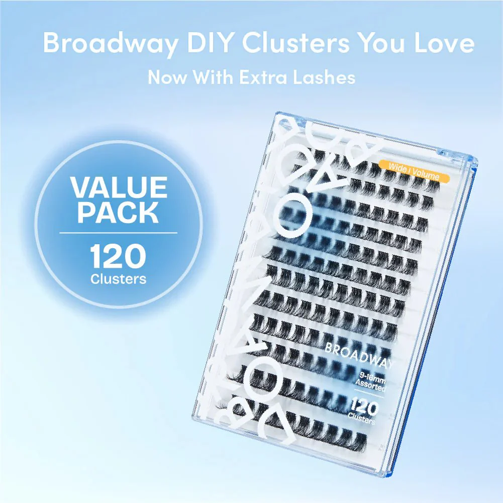 Broadway DIY Lash Clusters Mega Pack β 9-16mm - Image 3