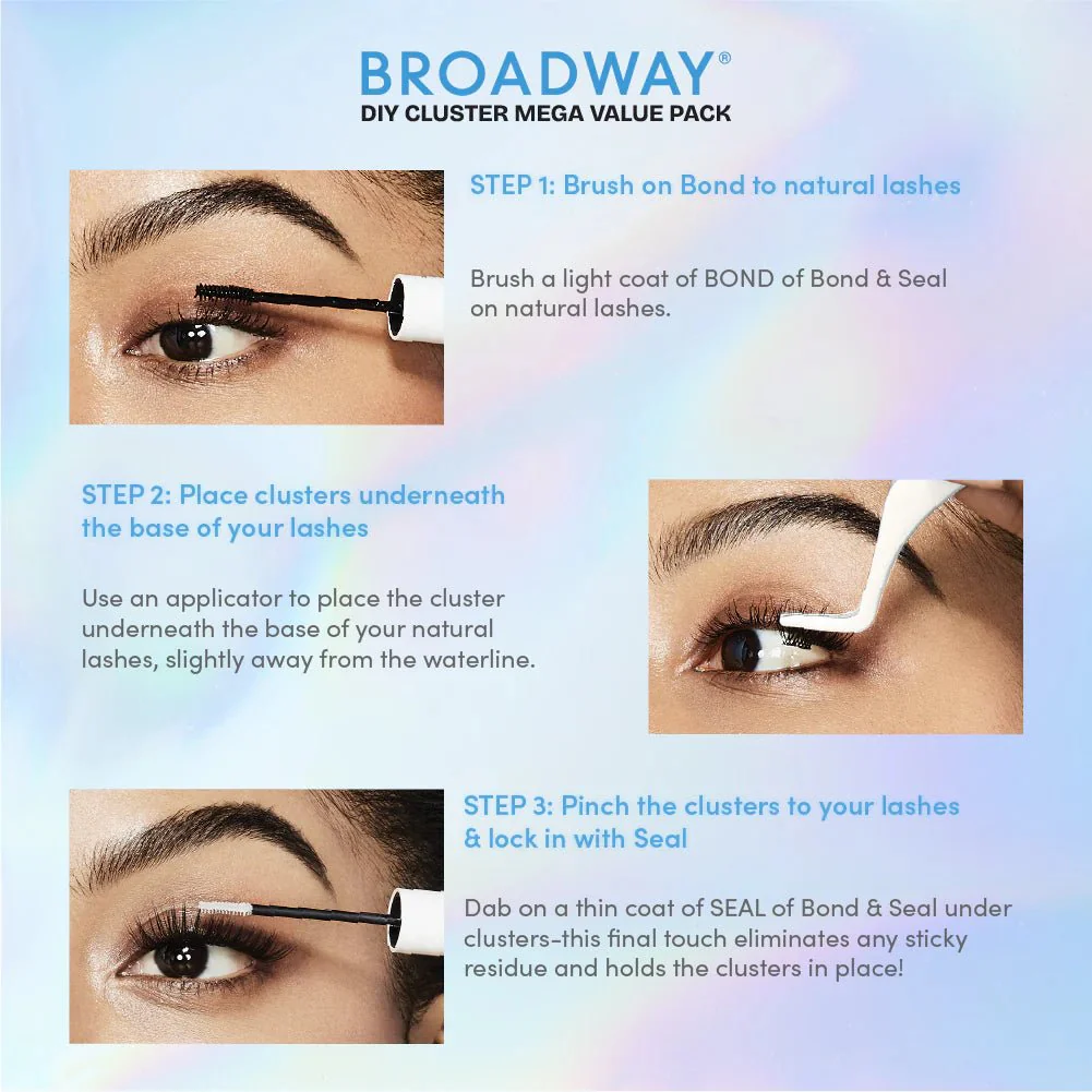 Broadway DIY Lash Clusters Mega Pack β 9-16mm - Image 5