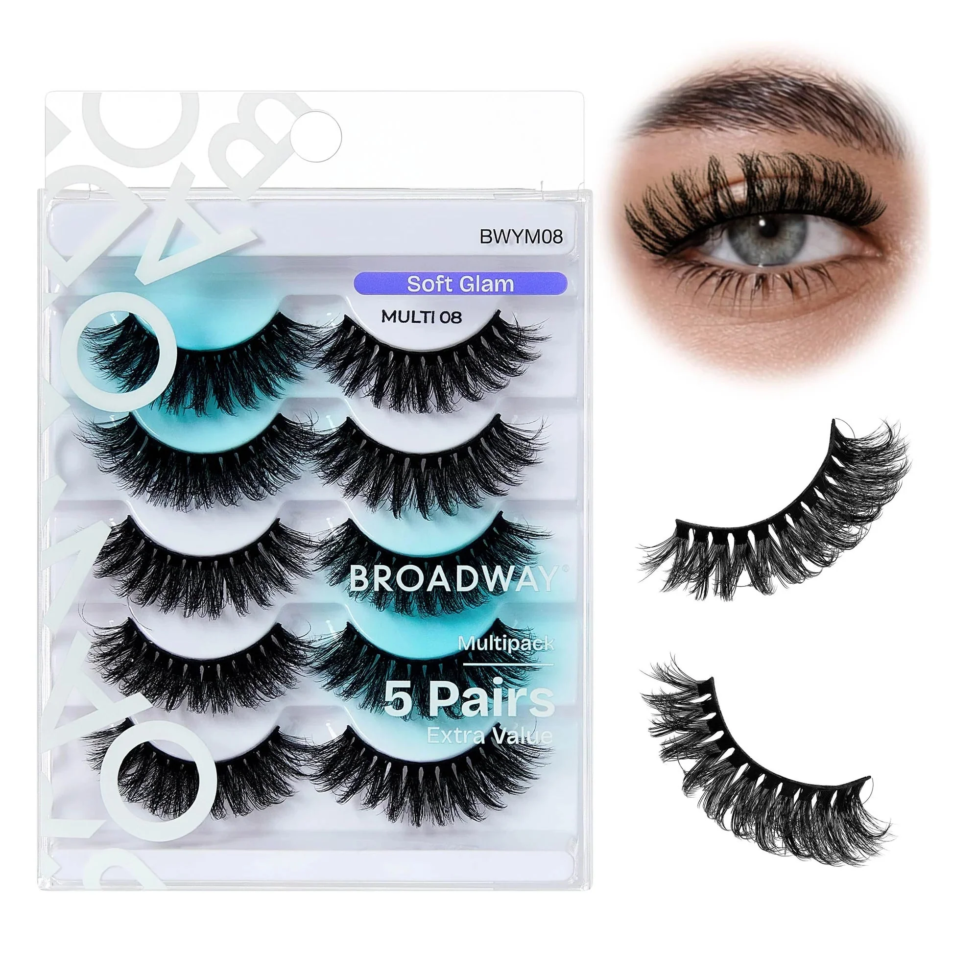 Broadway Faux Mink Strip Eyelashes β Multipack - Image 10