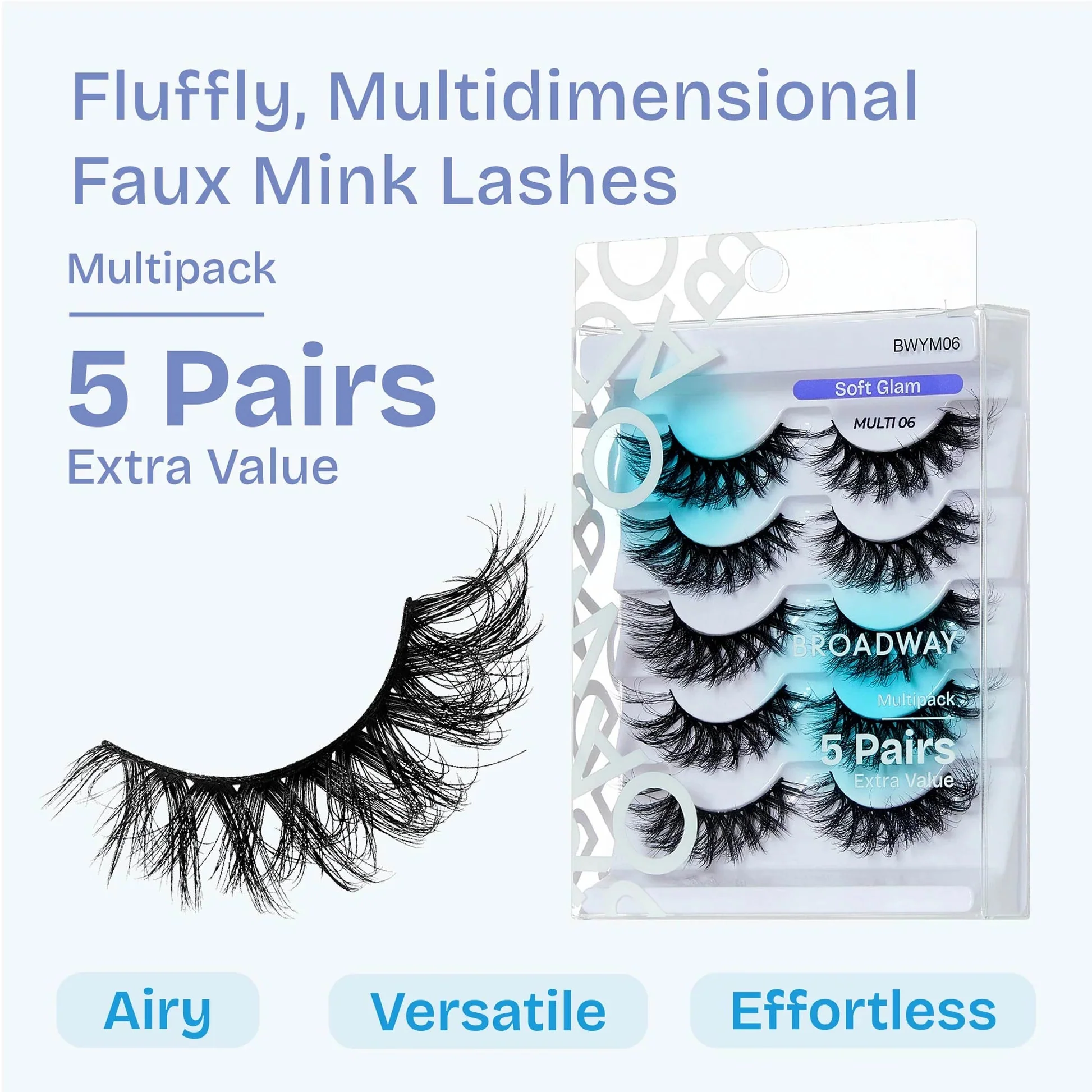 Broadway Faux Mink Strip Eyelashes β Multipack - Image 14