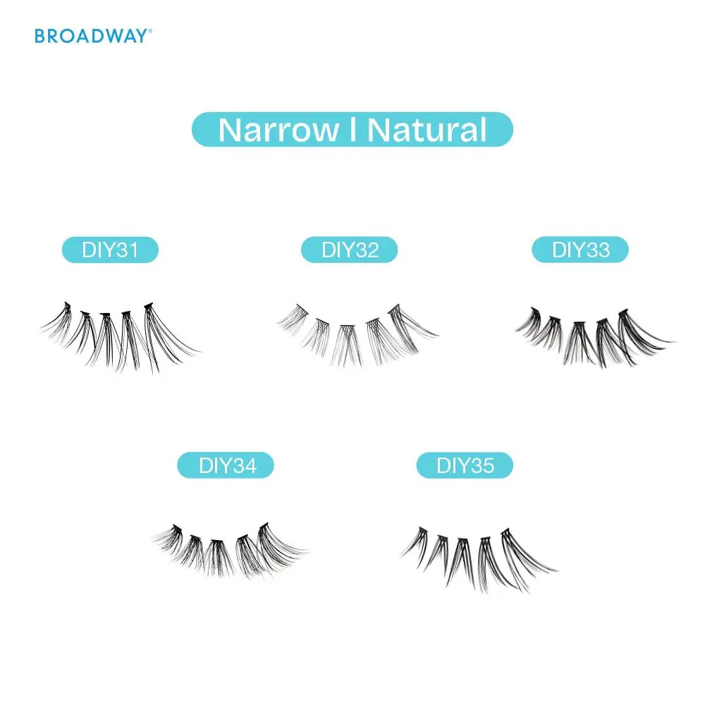 Broadway Natural DIY Cluster Lashes β 112-140pcs - Image 3