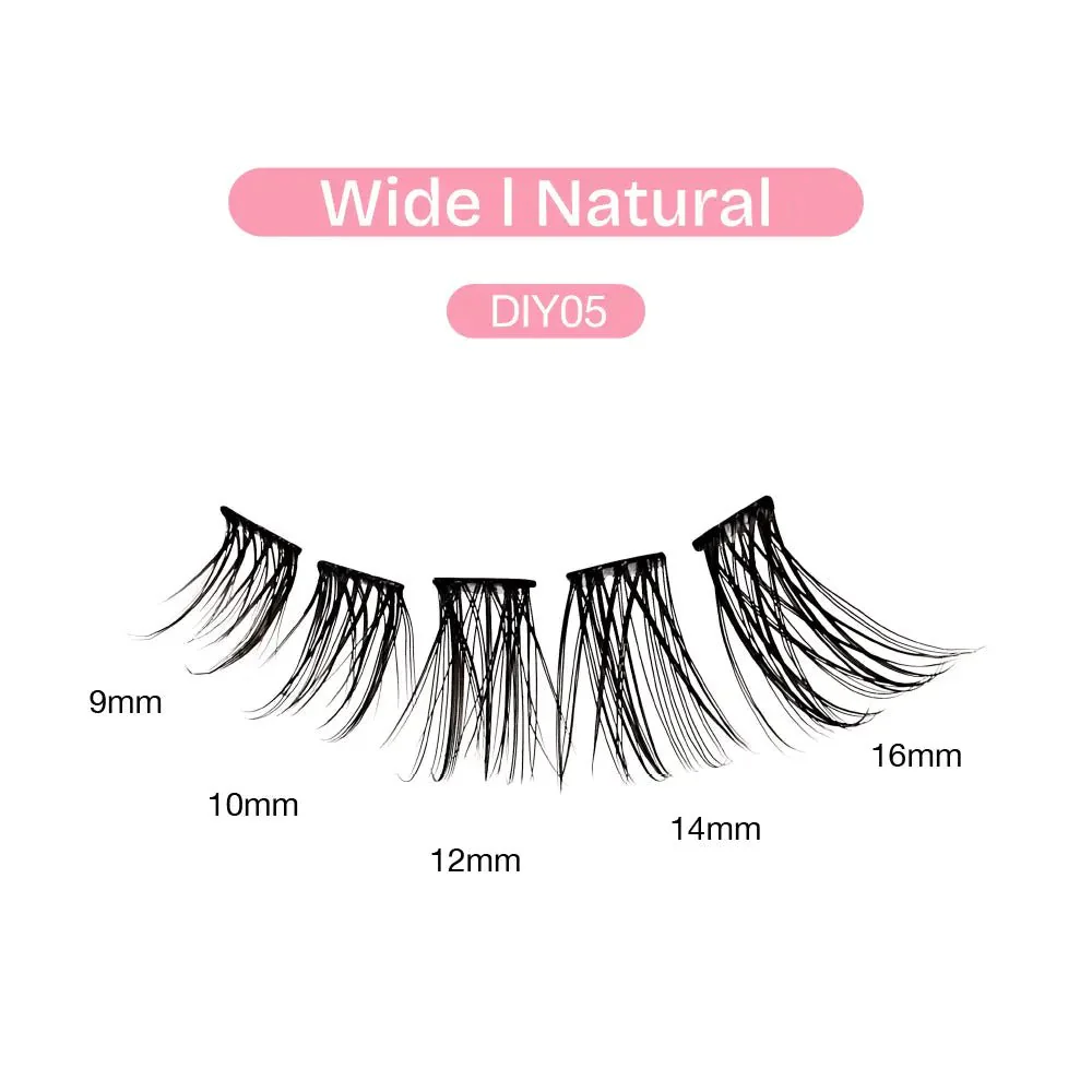 Broadway Natural DIY Cluster Lashes – (70–77pcs) - Image 13