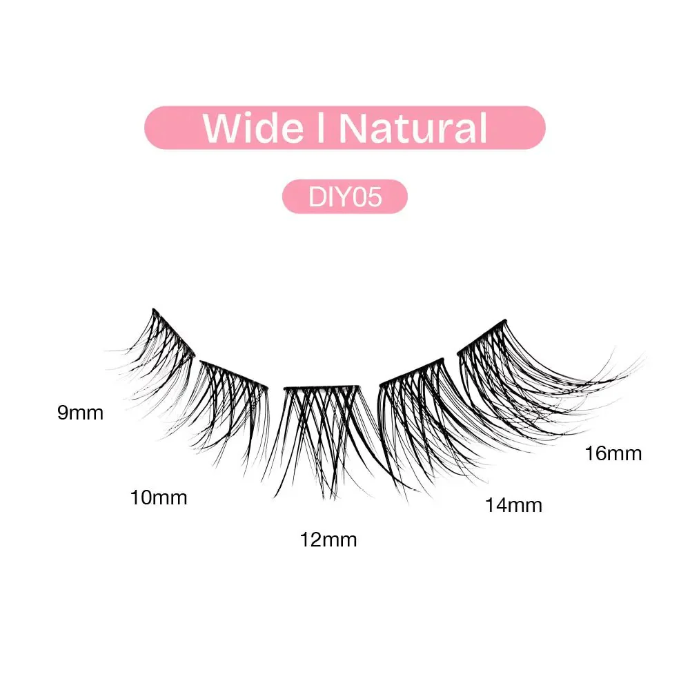 Broadway Natural DIY Cluster Lashes – (70–77pcs) - Image 15