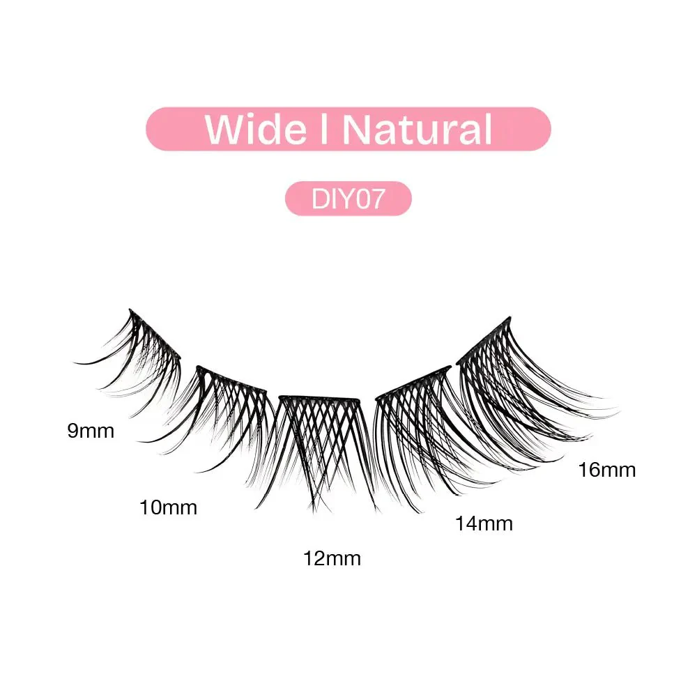 Broadway Natural DIY Cluster Lashes – (70–77pcs) - Image 17