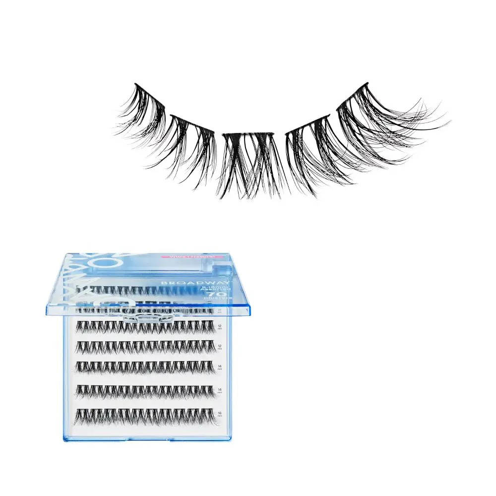 Broadway Natural DIY Cluster Lashes – (70–77pcs) - Image 22