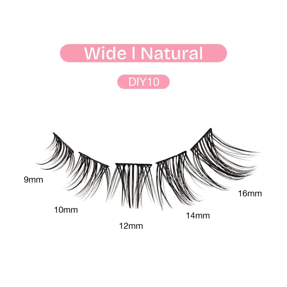 Broadway Natural DIY Cluster Lashes – (70–77pcs) - Image 23