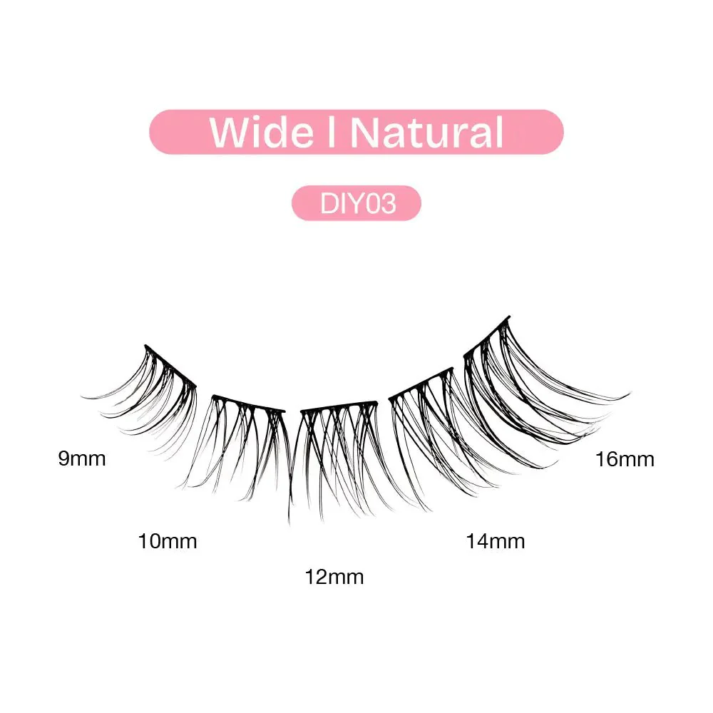Broadway Natural DIY Cluster Lashes – (70–77pcs) - Image 9