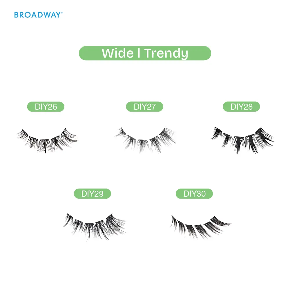 Broadway Trendy DIY Cluster Lashes – (70–112pcs) - Image 5