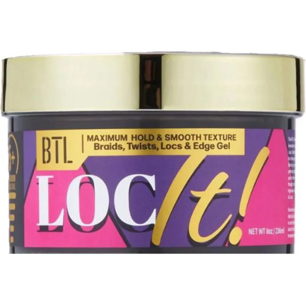 BTL LOC IT! Multi-Use Styling Gel - Strong Hold Shine Enhancing All-Day Control - Image 2