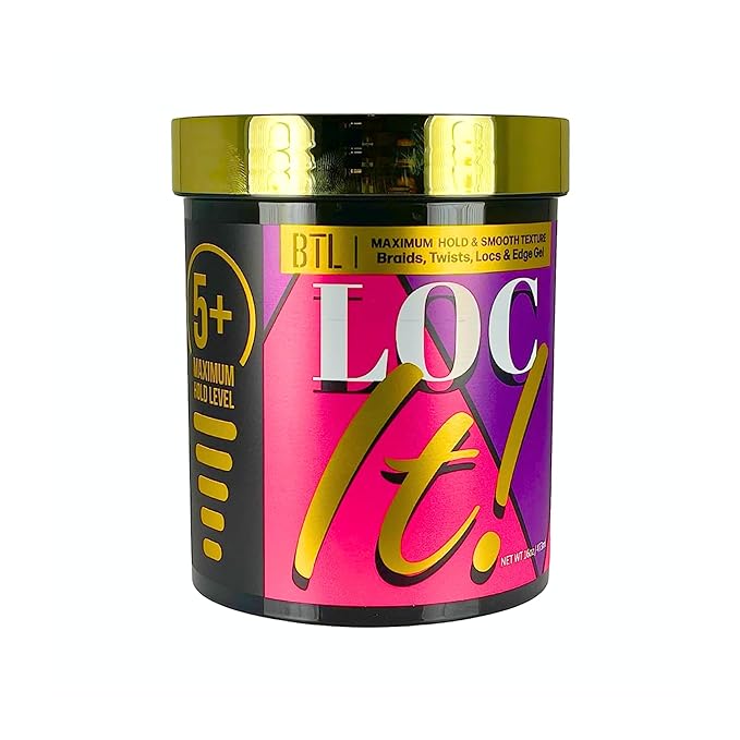 BTL LOC IT! Multi-Use Styling Gel - Strong Hold Shine Enhancing All-Day Control - Image 4