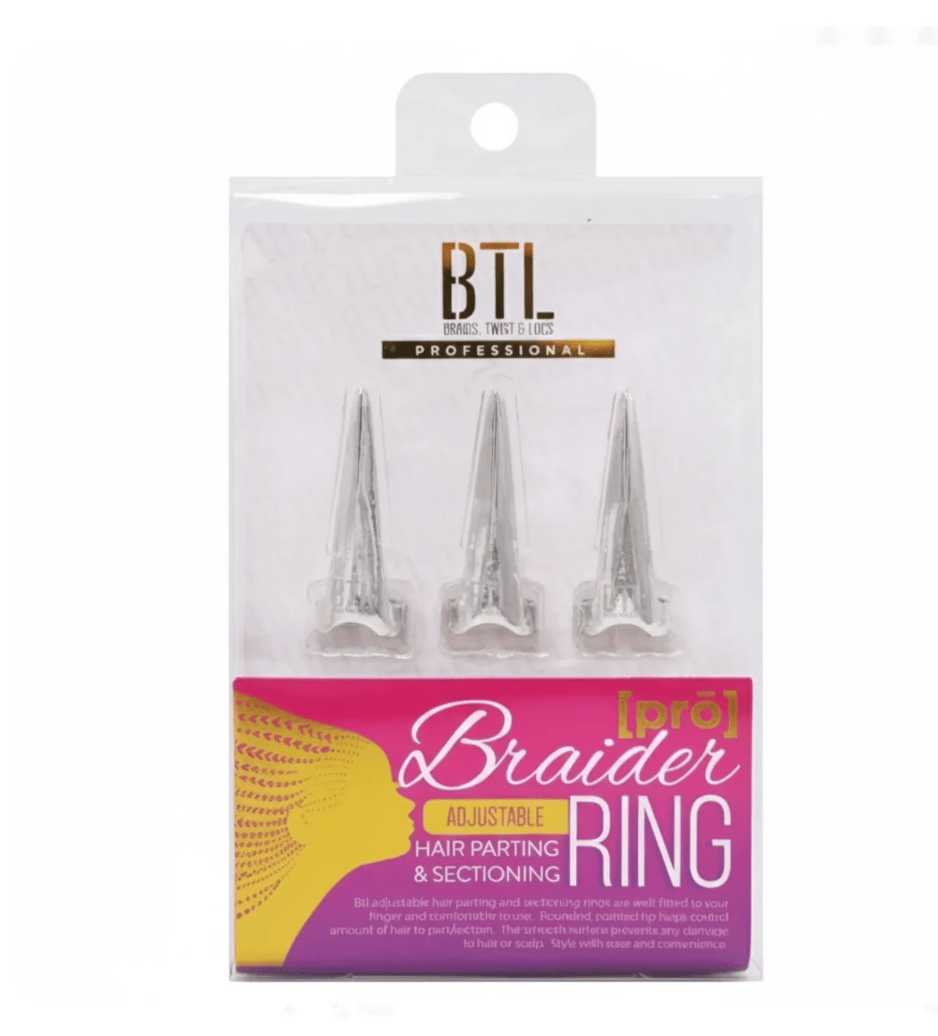 BTL Professional Adjustable Braider Hair Parting & Sectioning Ring - Image 2