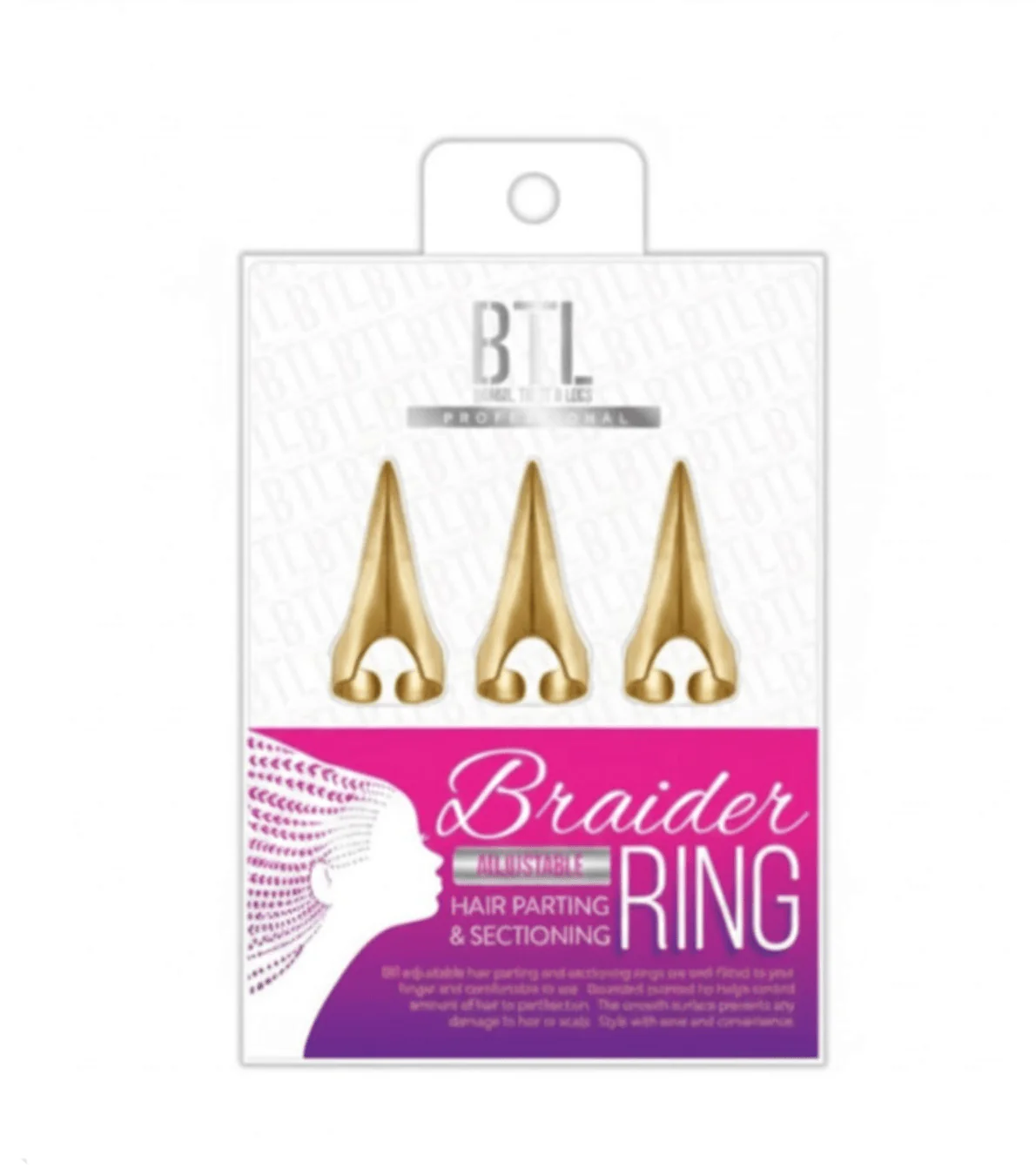 BTL Professional Adjustable Braider Hair Parting & Sectioning Ring - Image 3