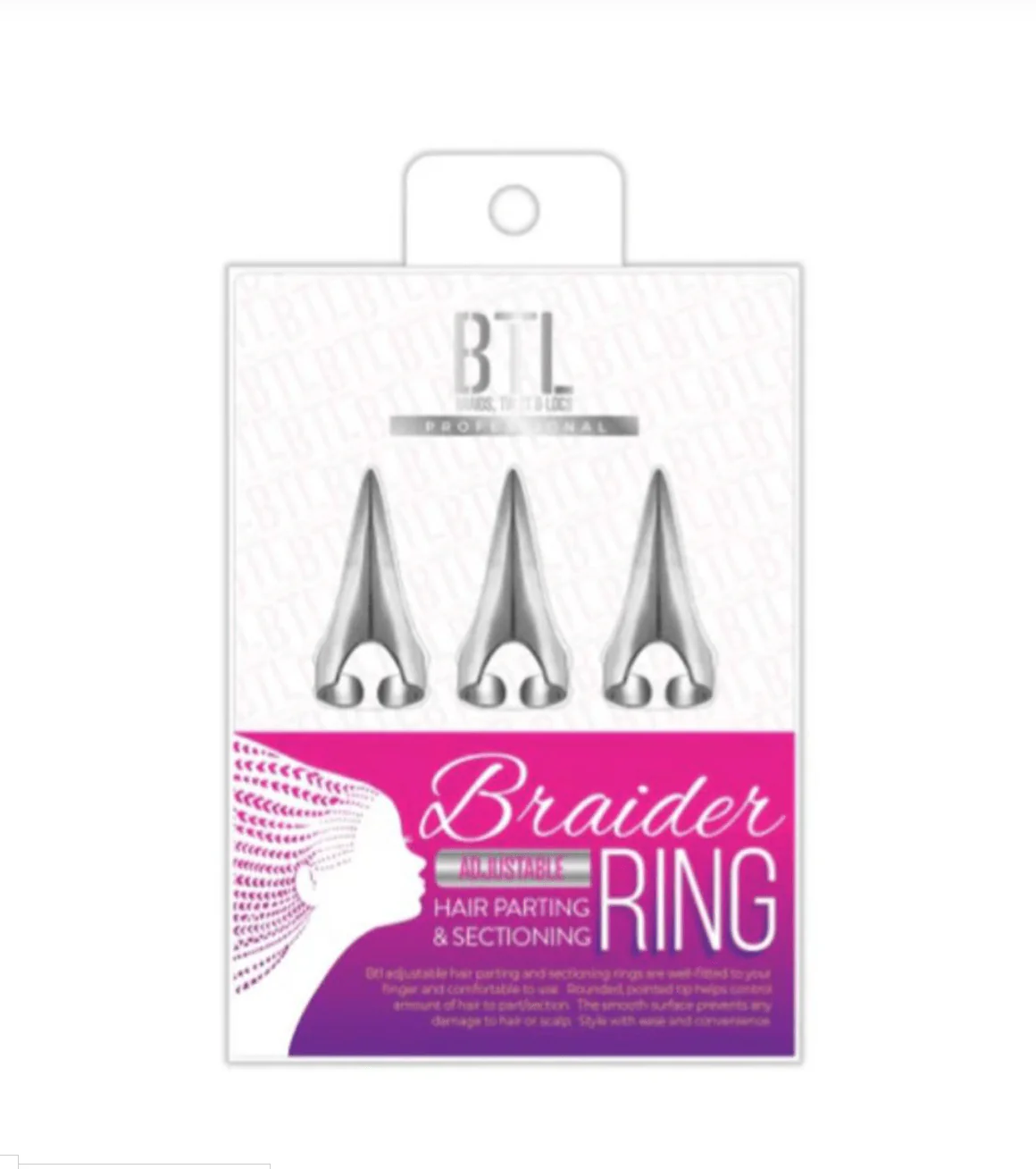 BTL Professional Adjustable Braider Hair Parting & Sectioning Ring - Image 4