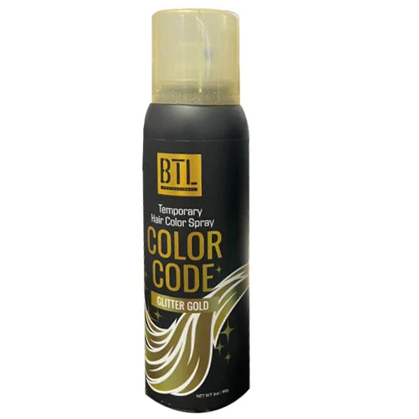 BTL Temporary Hair Color Glitter Spray – 3oz - Image 2