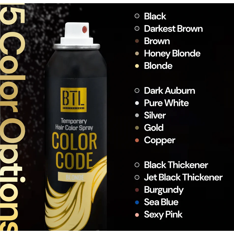 BTL Temporary Hair Color Glitter Spray – 3oz - Image 5
