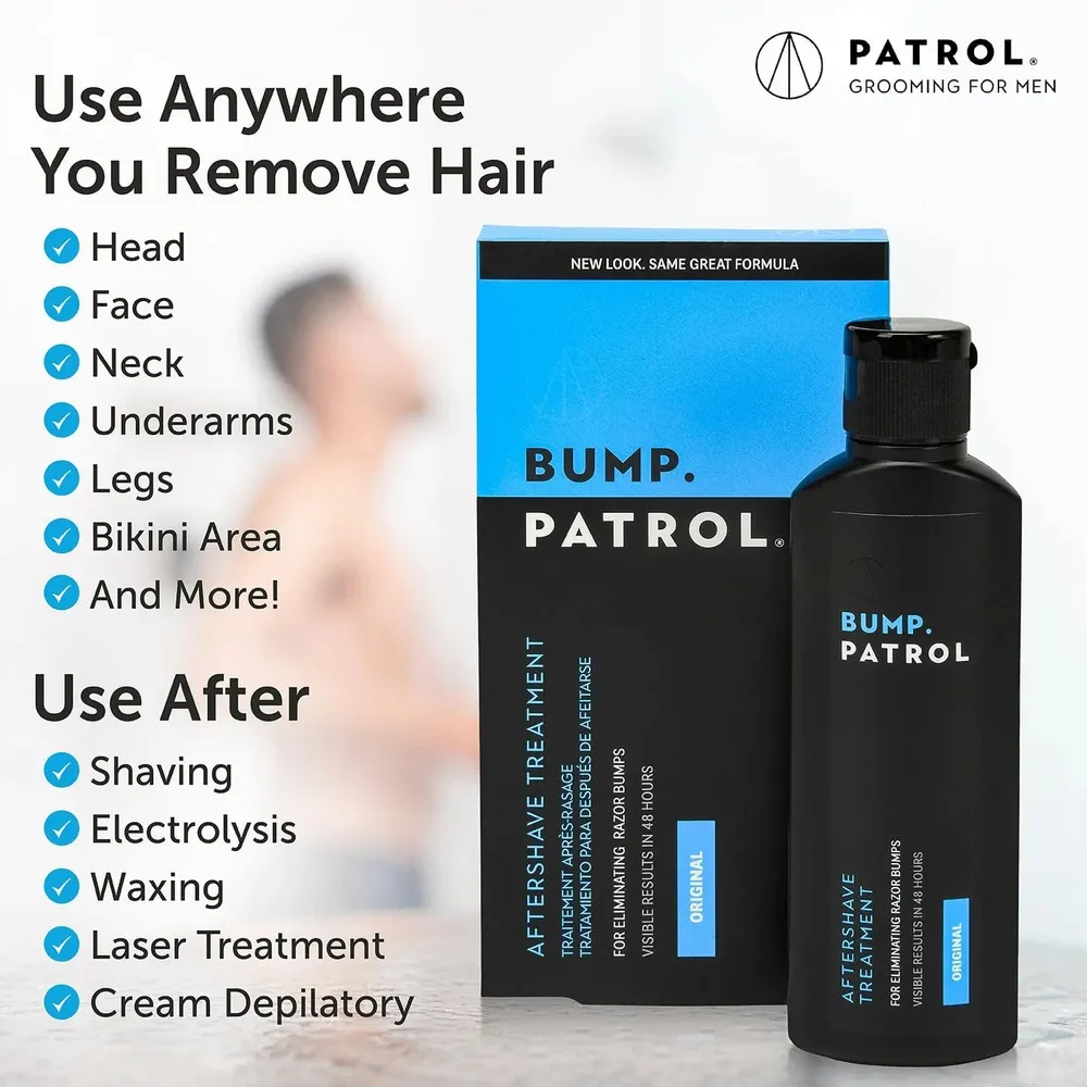 Bump Patrol Aftershave – Original & Sensitive, All Sizes - Image 4