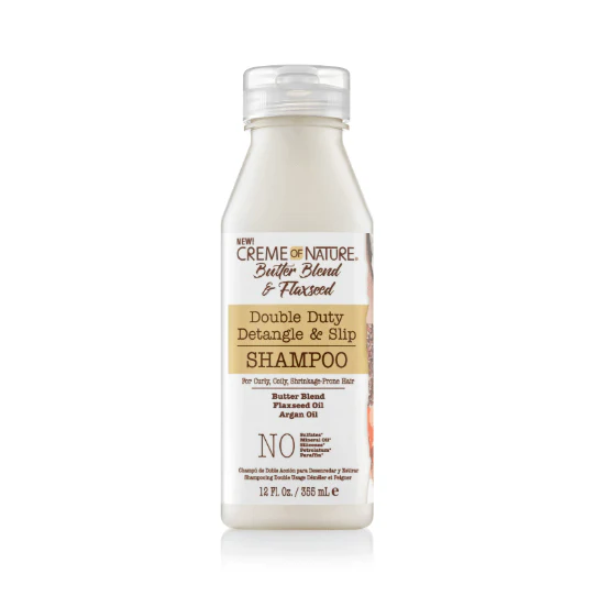 Butter Blend & Flaxseed Detangle & Slip Shampoo & Conditioner – 12 oz Each - Image 2