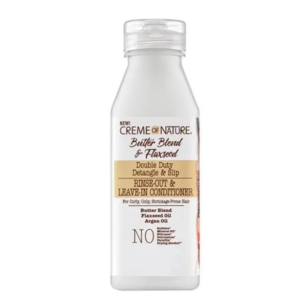 Butter Blend & Flaxseed Detangle & Slip Shampoo & Conditioner – 12 oz Each - Image 3