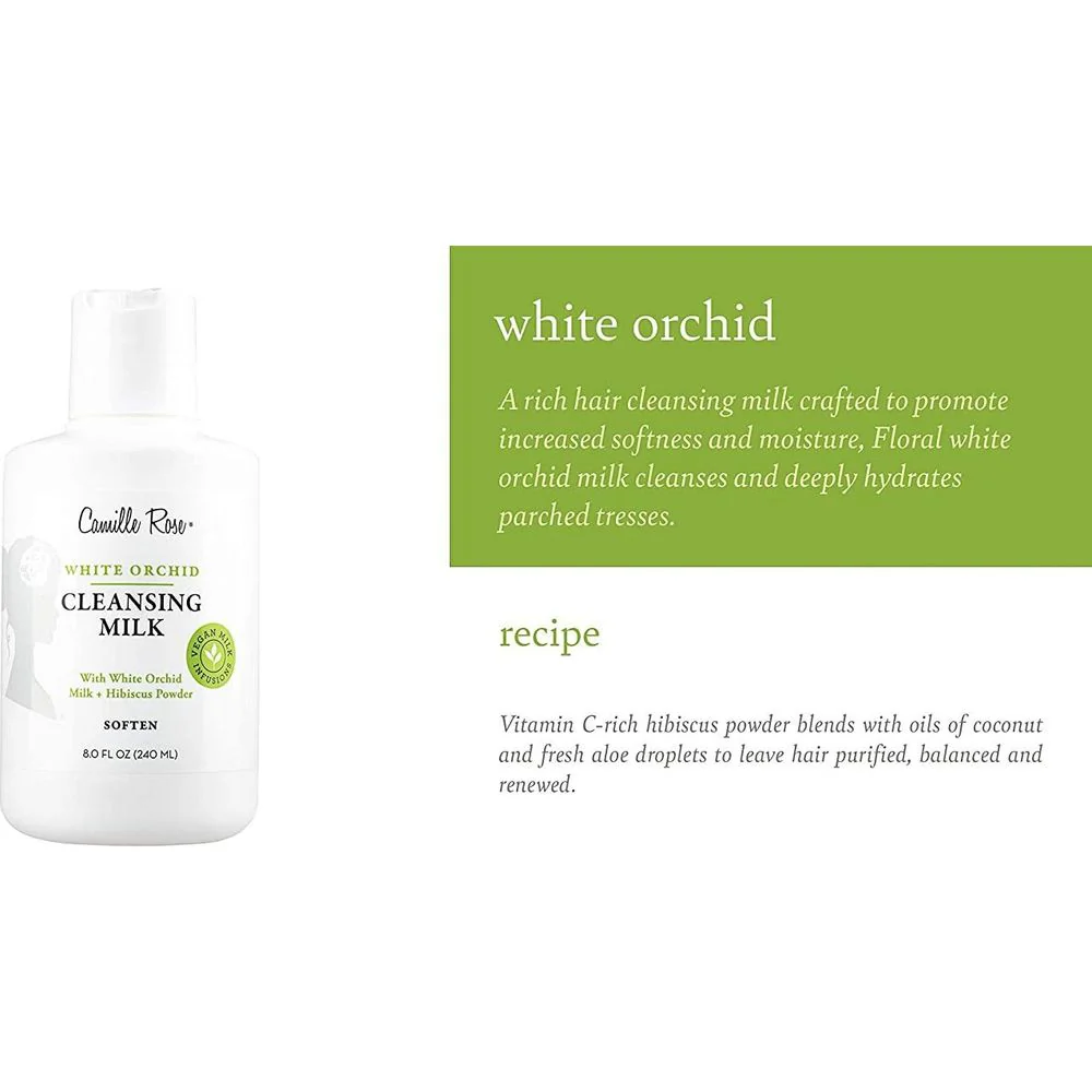 Camille Rose White Orchid Cleansing Milk – 8 fl oz - Image 6