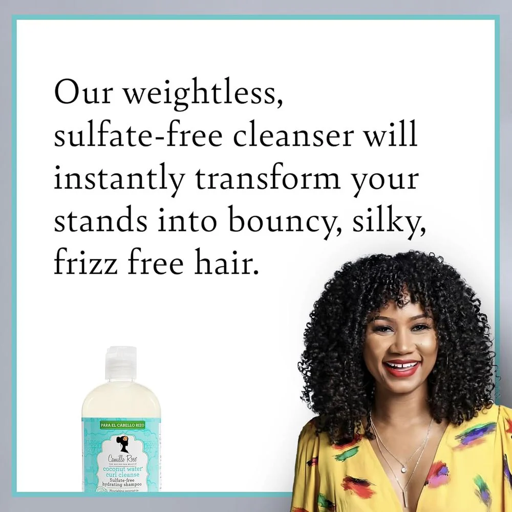Camille Rose Coconut Water Curl Cleanse Shampoo - 12 oz - Image 5
