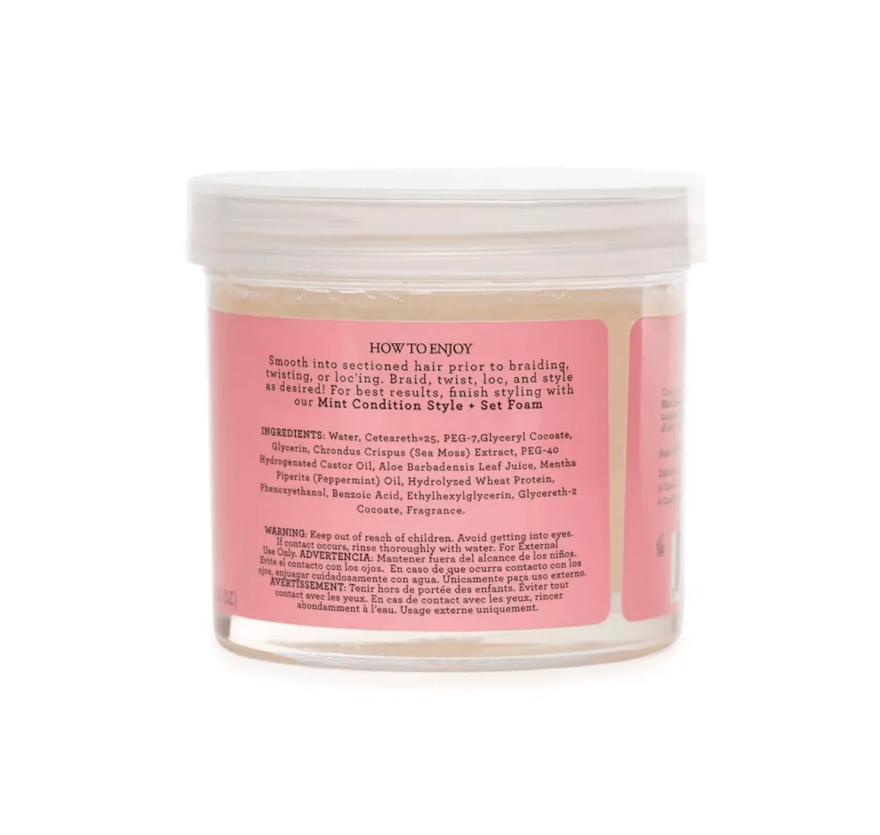 Camille Rose Mint Braiding Hair Gel โ 12 oz - Image 2