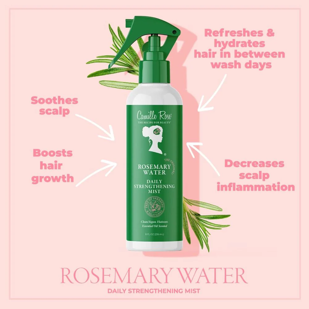 Camille Rose Rosemary Water β Refresh & Hydrate 8 oz - Image 3