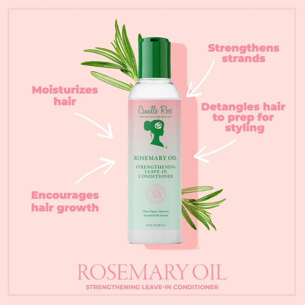 Camille Rosemary Oil Strengthening Leave-In Conditioner – 8 oz - Image 5