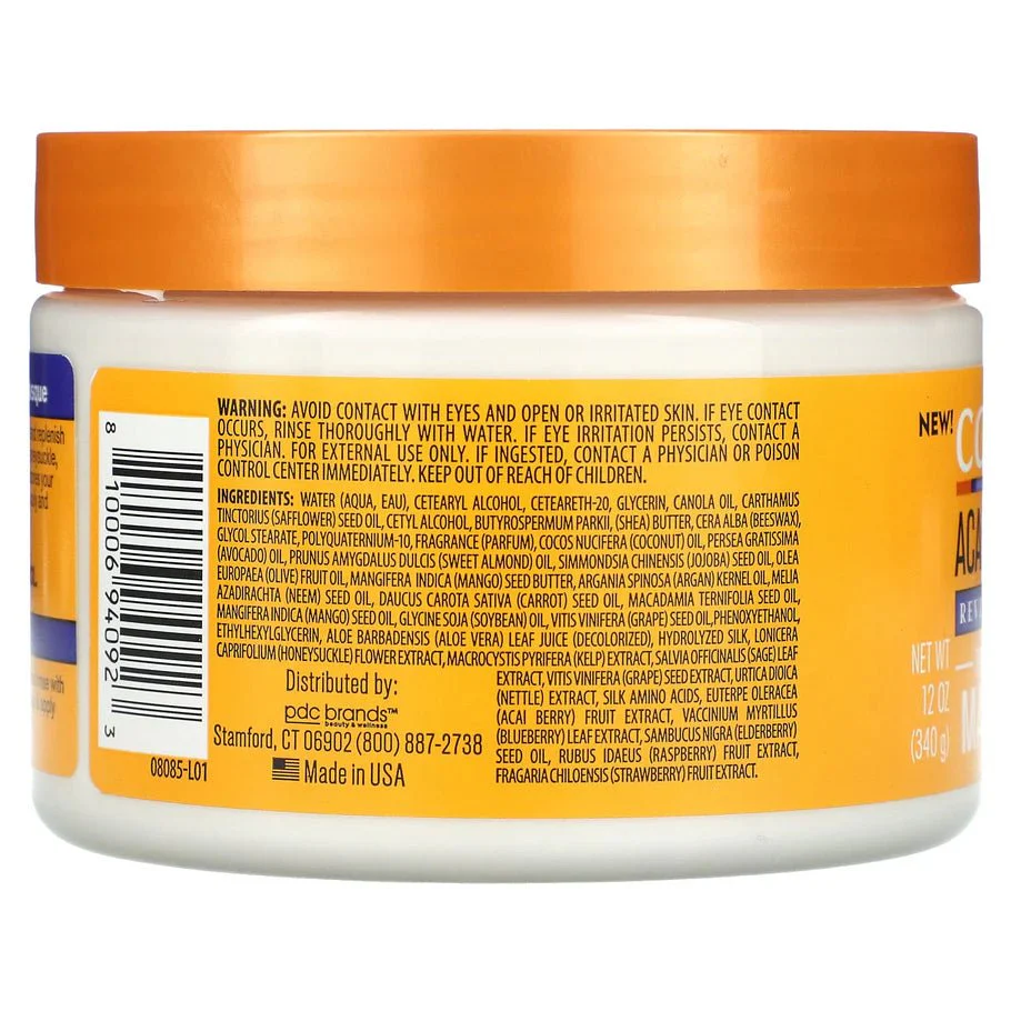 Cantu, Revitalizing Treatment Masque, Acai Berry - 12 oz - Image 2