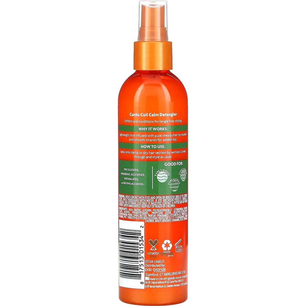 Cantu Shea Butter for Natural Hair Coil Calm Detangler 8oz - Image 2