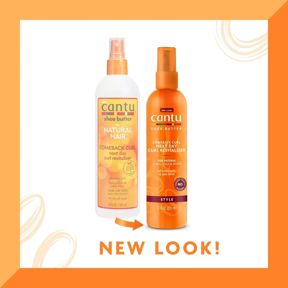 Cantu Shea Butter for Natural Hair Comeback Curl Next Day Revitalizer 12oz - Image 3