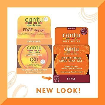 Cantu Shea Butter for Natural Hair Extra Hold Edge Stay Gel 2.25oz/4.5oz - Image 2