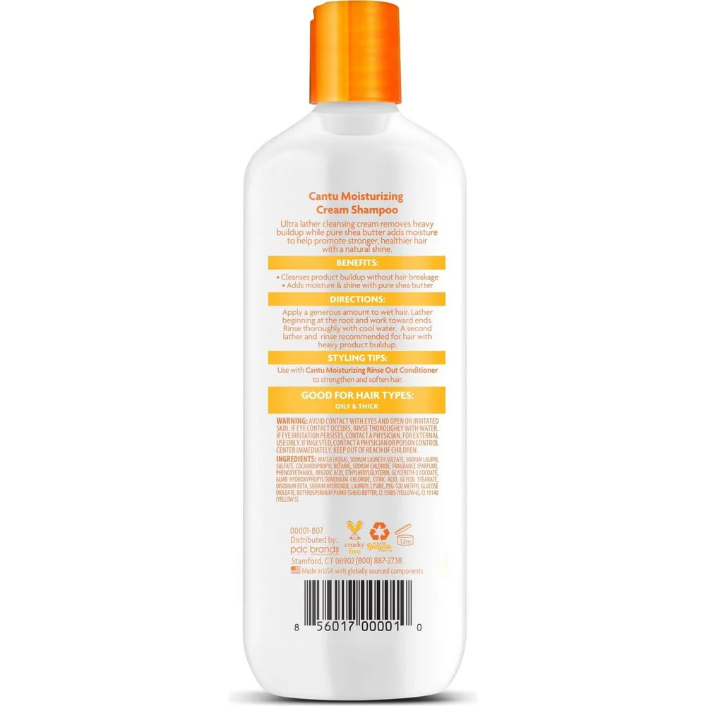 Cantu Shea Butter Moisturizing Cream Shampoo 13.5oz - Image 2