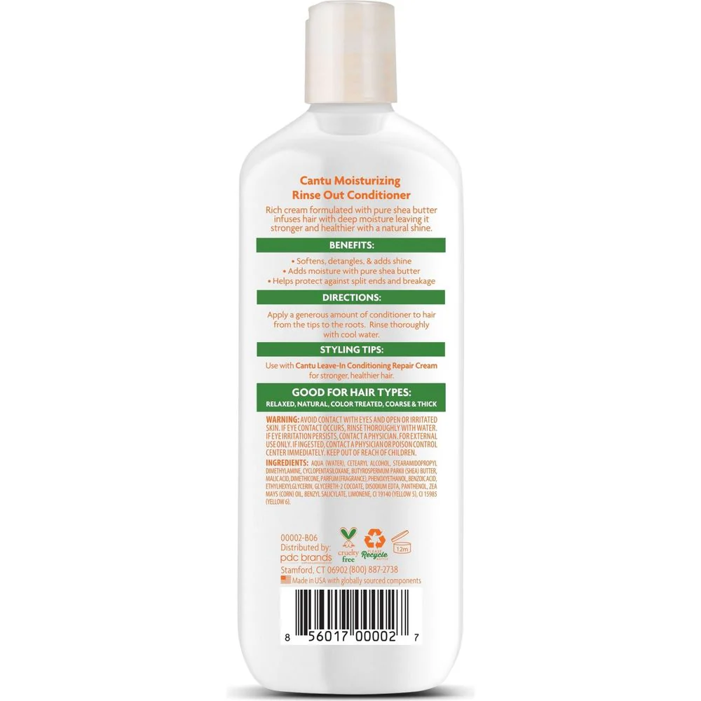 Cantu Shea Butter Moisturizing Rinse-Out Conditioner 13.5oz - Image 2