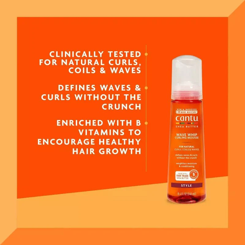 Cantu Wave Whip Curling Mousse – 8.4 fl oz - Image 3