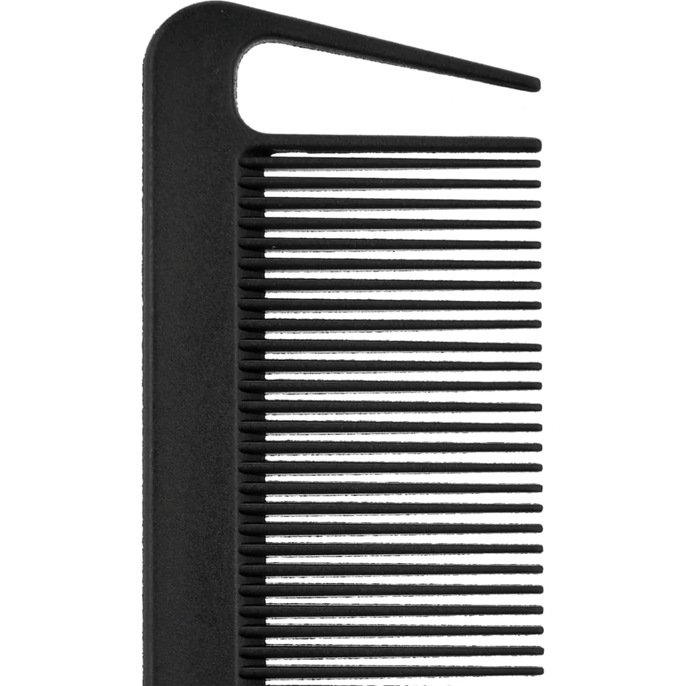 Carbon Fiber Rat Tail Comb with Metal End - Heat Resistant - Image 5