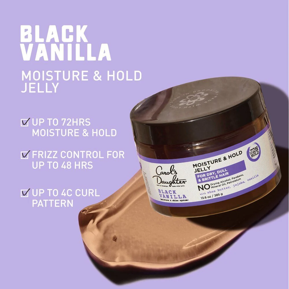 Carol’s Daughter Black Vanilla Moisture & Hold Hair Styling Gel – 12 oz - Image 3