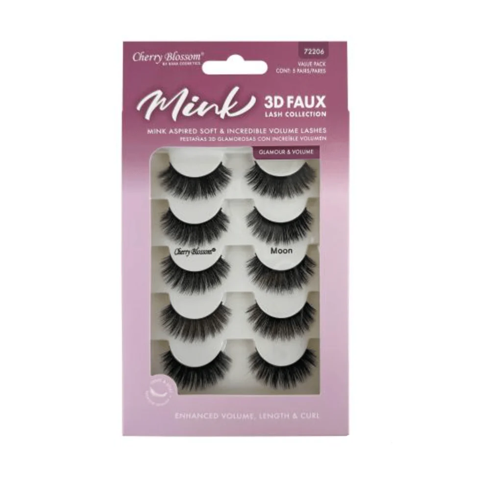 Cherry Blossom Faux Mink 3D Eyelashes โ 5+1 Free Pair - Image 4
