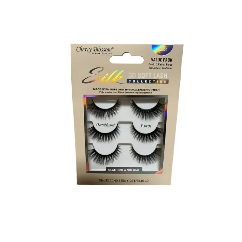 Cherry Blossom Silk 3D Soft Eyelashes β 3 Pairs - Image 2