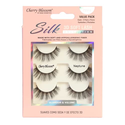 Cherry Blossom Silk 3D Soft Eyelashes β 3 Pairs - Image 4