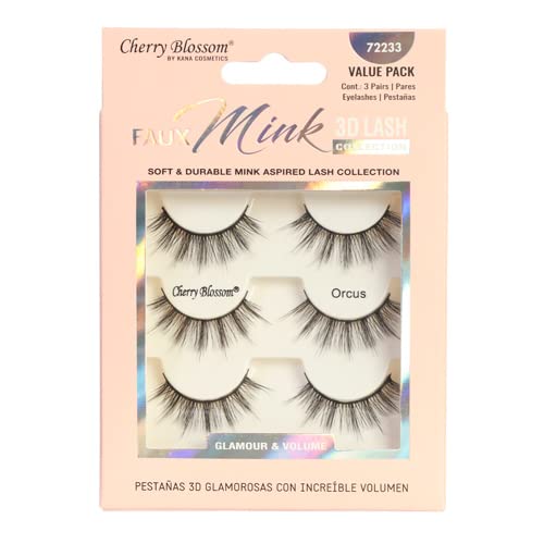 Cherry Blossom Silk 3D Soft Eyelashes β 3 Pairs - Image 6