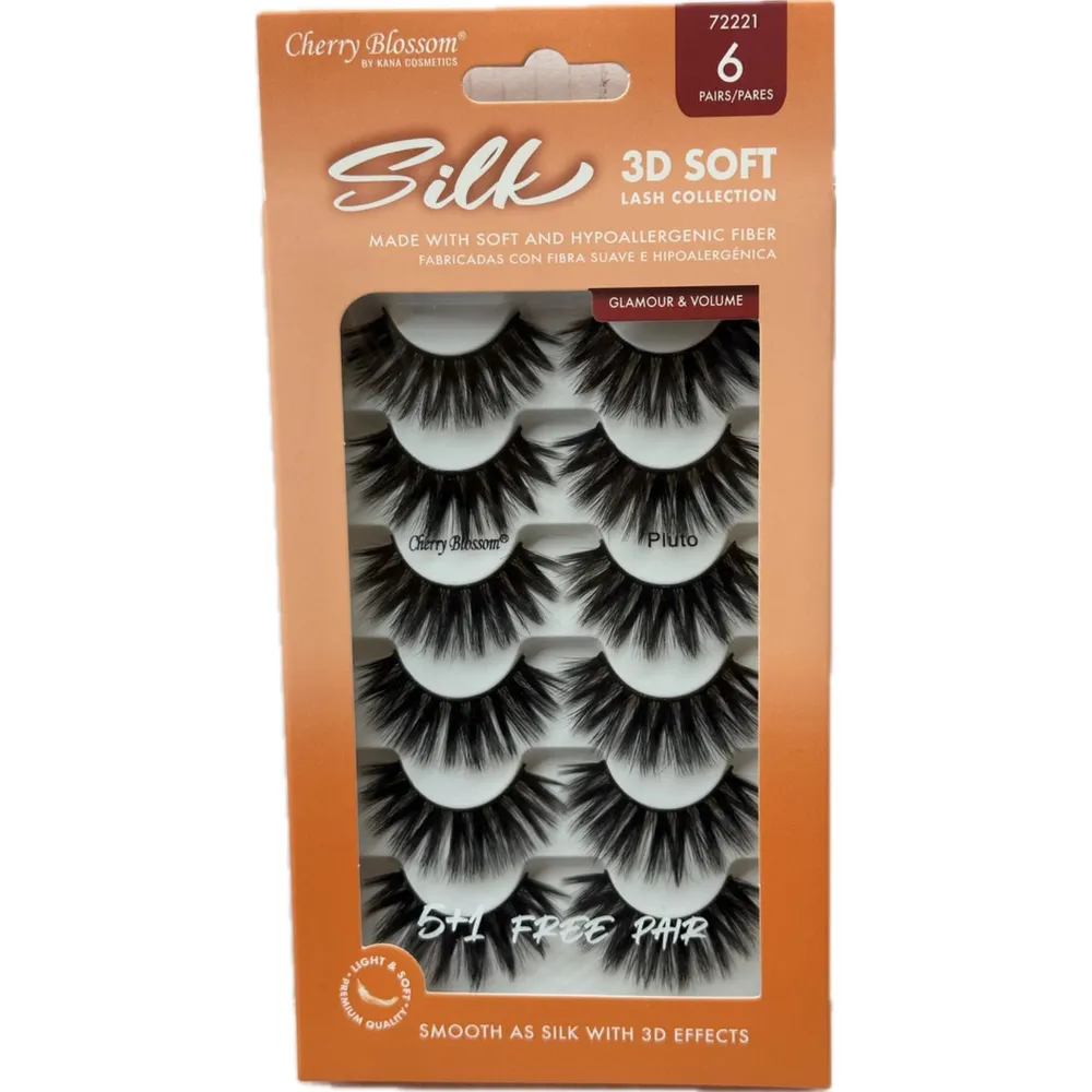 Cherry Blossom Silk 3D Soft Eyelashes β 5+1 Free Pair - Image 3