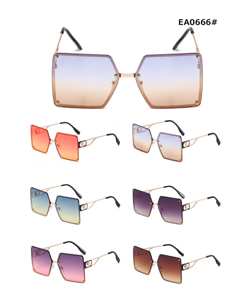 Chic Looks Sunglasses - EA0666 - Image 2