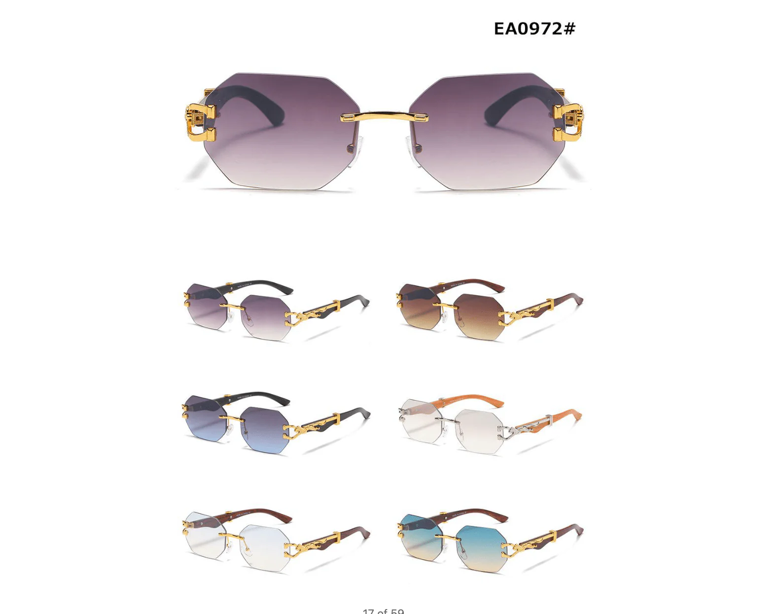 Chic Looks Sunglasses - EA0972 - Image 2