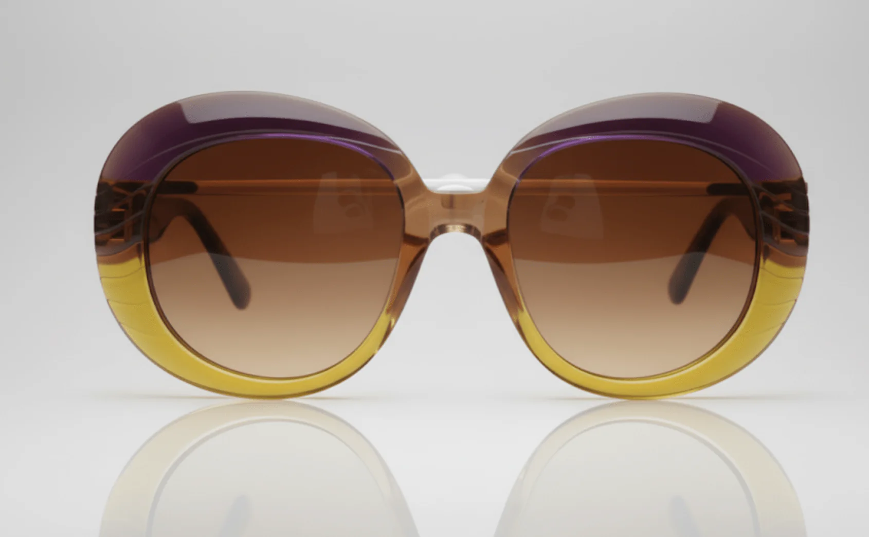 Chic Looks Sunglasses - Oversized Oval Frame - Image 2