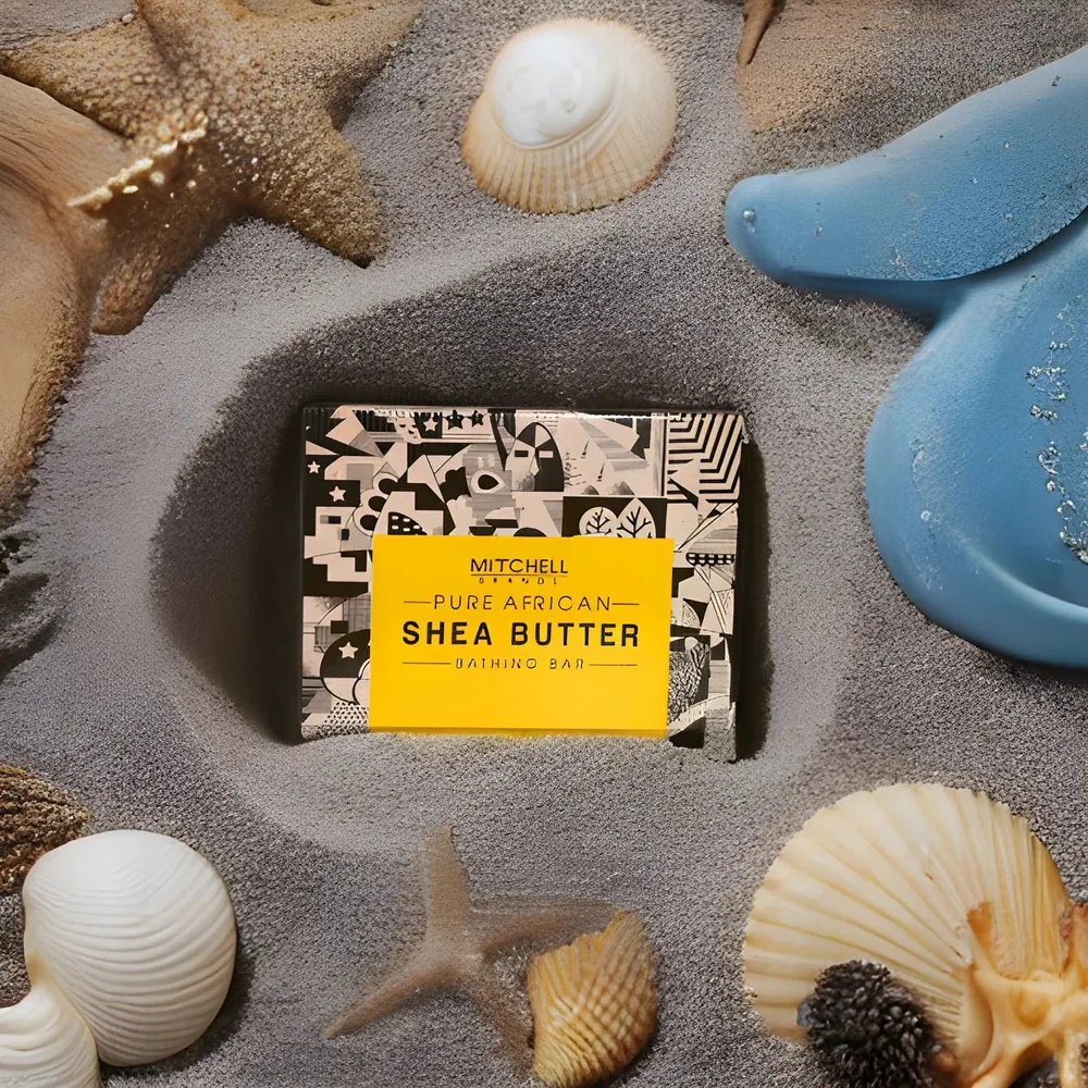 African Raw & Natural Shea Butter Bathing Bar – 100 g - Image 3