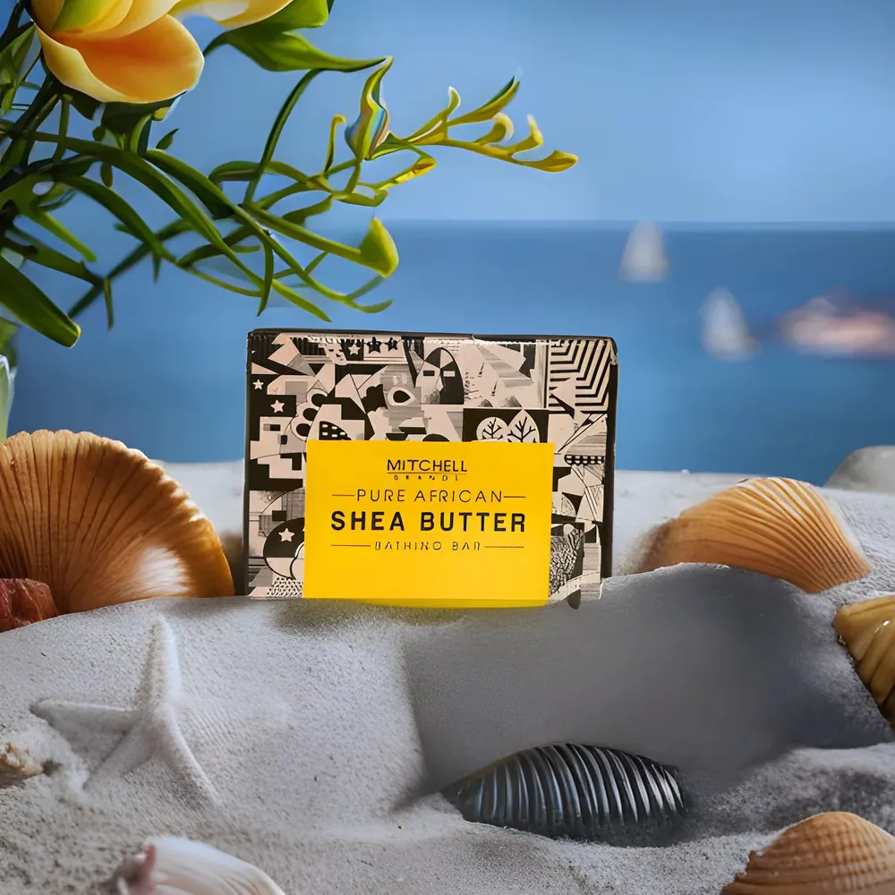 African Raw & Natural Shea Butter Bathing Bar – 100 g - Image 4